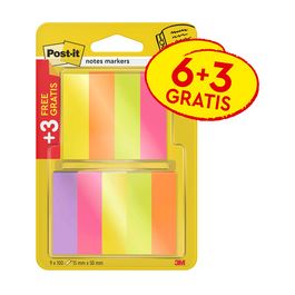 Post-it Marque-page Page Marker, papier, étroit, 6+3