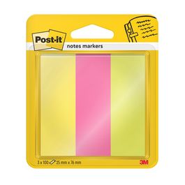 Post-it Marque-page Page Marker, papier, large, fluo
