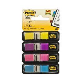 Post-it Marque-pages Index mini, 11,9 x 43,2, 4 couleurs