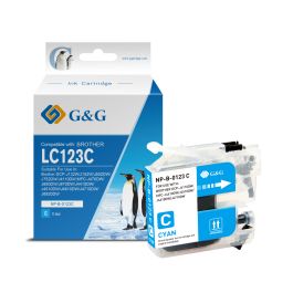 Cartouche compatible de première qualité LC123C Brother - cyan