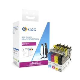 Cartouches compatible de première qualité LC223VALBP Brother - multipack 4 couleurs : noire, cyan, magenta, jaune