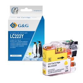 Cartouche compatible de première qualité LC223Y Brother - jaune