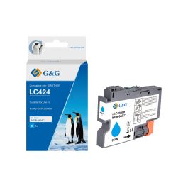 Cartouche compatible de première qualité LC424C Brother - cyan