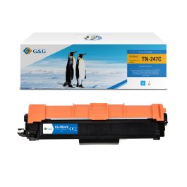 Toner compatible de première qualité TN247C Brother - cyan