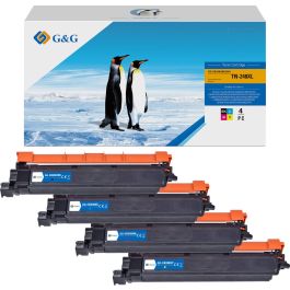 Toners compatible de première qualité TN248CMYK Brother - multipack 4 couleurs : noir, cyan, magenta, jaune