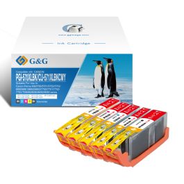 Cartouches compatible de première qualité 0372C004 / PGI-570 CLI-571 Canon - multipack 5 couleurs : noire, cyan, magenta, jaune