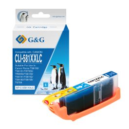 Cartouche compatible de première qualité 1995C001 / CLI-581 CXXL Canon - cyan