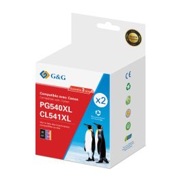 Cartouches compatible de première qualité 5222B013 / PG-540XL+CL-541XL Canon - multipack 2 couleurs : noire, multicouleur