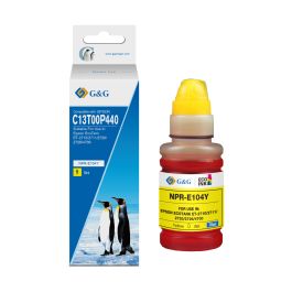Bouteille d'encre compatible de première qualité C13T00P440 / 104 Epson - jaune