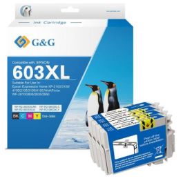 Cartouches compatible de première qualité C13T03A94010 / 603XL/603 Epson - multipack 4 couleurs : noire, cyan, magenta, jaune