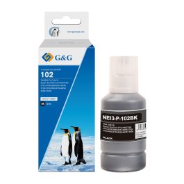 Bouteille d'encre compatible de première qualité C13T03R140 / 102 Epson - noire