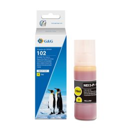 Bouteille d'encre compatible de première qualité C13T03R440 / 102 Epson - jaune