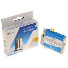 Cartouche compatible de première qualité C13T07124012 / T0712 Epson - cyan