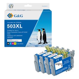 Cartouches compatible de première qualité C13T09R64010 / 503XL Epson - multipack 4 couleurs : noire, cyan, magenta, jaune