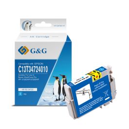 Cartouche compatible de première qualité C13T34724010 / 34XL Epson - cyan