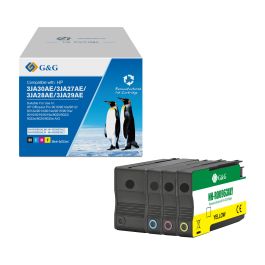Cartouches compatible de première qualité 3YP35AE / 963XL HP - multipack 4 couleurs : noire, cyan, magenta, jaune