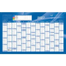 QUO VADIS Calendrier, 650 x 430 mm horizontal, 2027, bleu x10