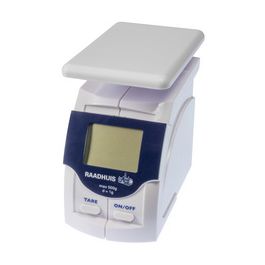 RAADHUIS Pèse-lettres digital, blanc/bleu