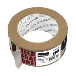 RAADHUIS Ruban adhésif ECO "FRAGILE", 50 mm x 50 m