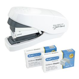 RAPESCO Agrafeuse à plat ECO Less Effort, blanc