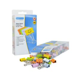 RAPESCO Pince double clip, (L)19 mm, Smile, assorti