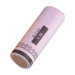 RESKAL Tube à monnaie pour pièce Euro, papier, 40 x 0,10 EUR