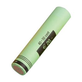 RESKAL Tube à monnaie pour pièce Euro, papier, 50 x 0,02 EUR