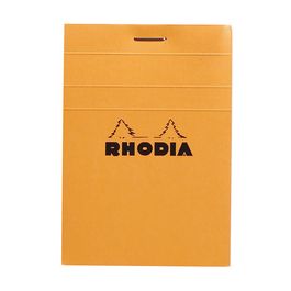 RHODIA Bloc agrafé No. 11, format A7, quadrillé 5x5, orange