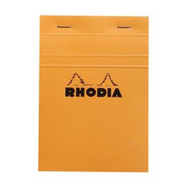 RHODIA Bloc agrafé No. 13, format A6, quadrillé 5x5, orange