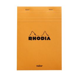 RHODIA Bloc agrafé No. 16 Yellow, format A5, quadrillé