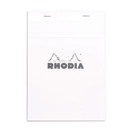RHODIA Bloc agrafé No. 16, format A5, quadrillé 5x5, blanc