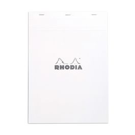 RHODIA Bloc agrafé No. 18, format A4, quadrillé 5x5, blanc