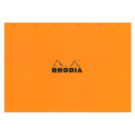RHODIA Bloc agrafé No. 38, format A3+, quadrillé 5x5, orange