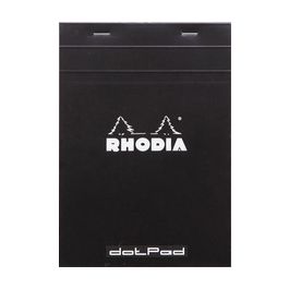 RHODIA Bloc-notes agrafé "dotPad", A5, pointillé, noir