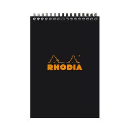 RHODIA Bloc spiralé No. 16, format A5, pointillé dot, noir