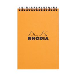 RHODIA Bloc spiralé No. 16, format A5, quadrillé 5x5, orange