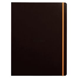 RHODIA Carnet de notes RHODIARAMA, A4+, ligné, noir