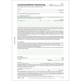 RNK Verlag Landwirtschaftlicher Pachtvertrag, 4-seitig x10