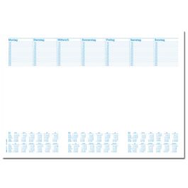 RNK Verlag Papier-Schreibunterlage "Office", mit Kalendarium