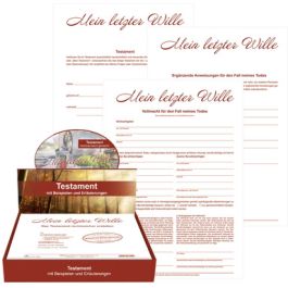 RNK Verlag Vordruck Testament "Mein letzter Wille", Display x10
