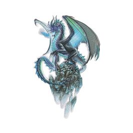 ROTH Bügelbild für DIY-Stoffschultüte, Eisdrache