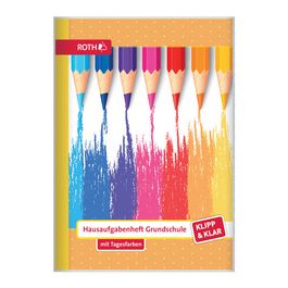 ROTH Hausaufgabenheft Klipp & Klar "Buntstifte"