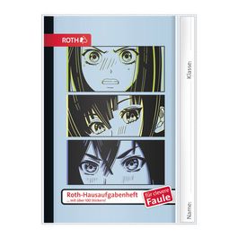 ROTH Hausaufgabenheft Teens für clevere Faule Manga Eyes