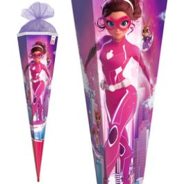 ROTH Schultüte "Agentin Laura", eckig, 850 mm, Folie