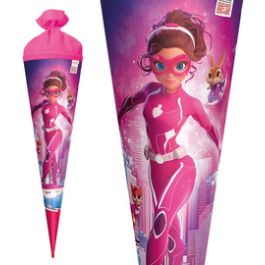 ROTH Schultüte "Agentin Laura", rund, 700 mm, Folie