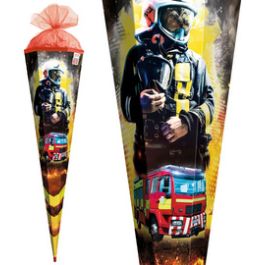 ROTH Schultüte "Feuerwehrmann", eckig, 850 mm