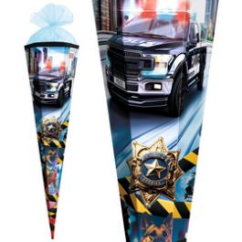 ROTH Schultüte "Polizei 911", eckig, 850 mm