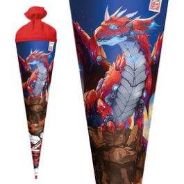 ROTH Schultüte "Robo Drache", rund, 700 mm