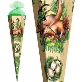 ROTH Schultüte "Veganosaurus", eckig, 850 mm