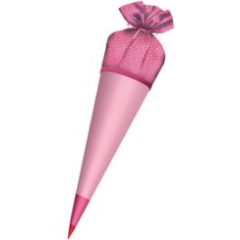 ROTH Stoffbezug für DIY-Stoffschultüte zum Bügeln, rosa